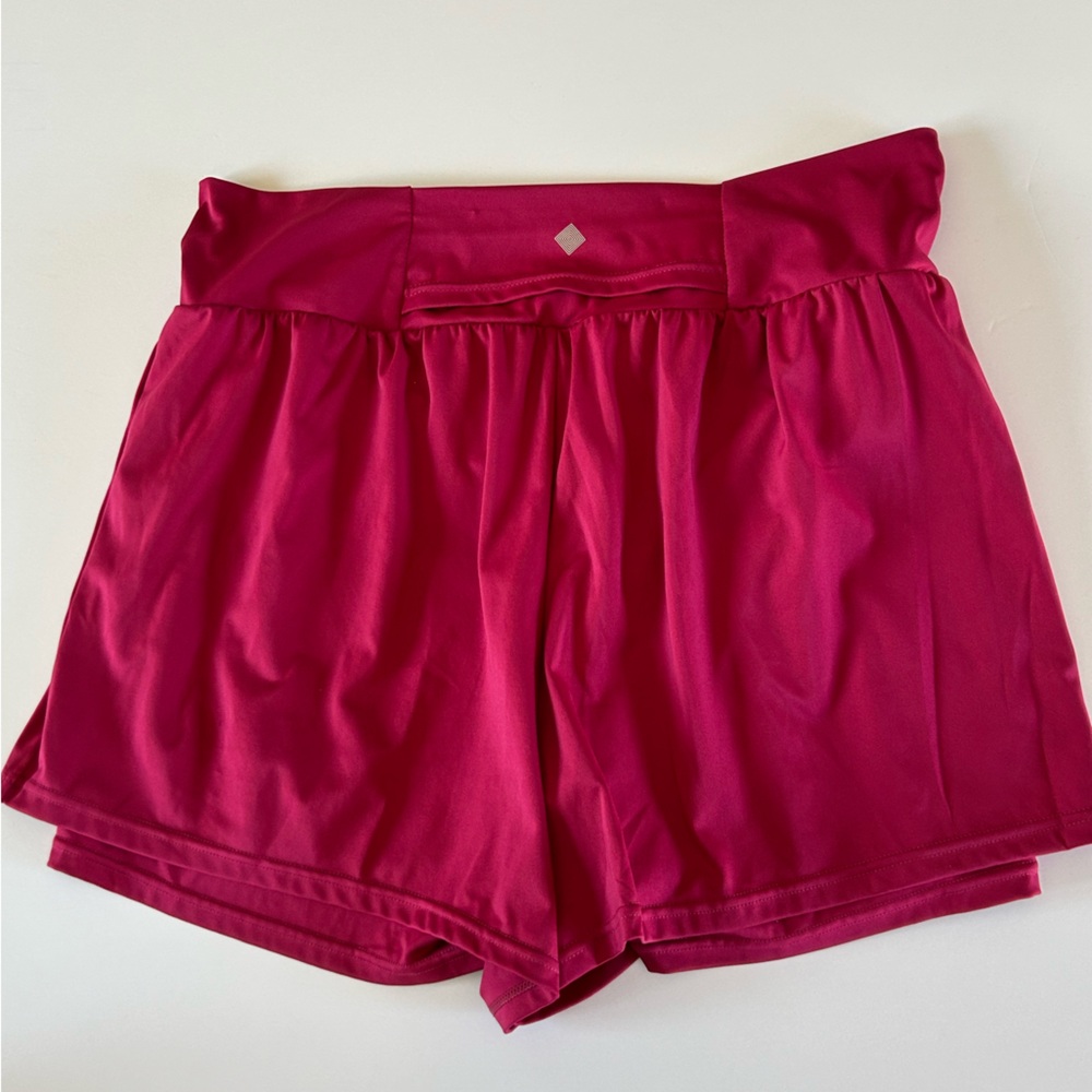 LuLaRoe Rise Collection Pink Athletic Shorts Elastic Waistband - Picture 3 of 5